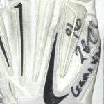 Jay Bromley New York Giants Game Worn & Signed White, Black & Silver Nike Superbad Gloves - Image 3