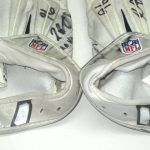 Jay Bromley New York Giants Game Worn & Signed White, Black & Silver Nike Superbad Gloves - Image 5