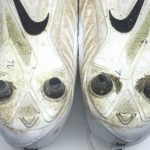 Kerry Wynn New York Giants Game Worn & Signed White, Black & Silver Nike Alpha Menace Cleats - Image 14