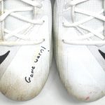 Kerry Wynn New York Giants Game Worn & Signed White, Black & Silver Nike Alpha Menace Cleats - Image 2