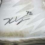 Kerry Wynn 2017 New York Giants Game Worn & Signed White, Black & Silver Nike Alpha Menace Cleats