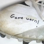 Kerry Wynn 2017 New York Giants Game Worn & Signed White, Black & Silver Nike Alpha Menace Cleats