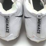 Kerry Wynn 2017 New York Giants Game Worn & Signed White, Black & Silver Nike Alpha Menace Cleats
