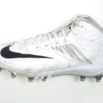 Orleans Darkwa 2017 New York Giants Game Worn & Signed White & Black Nike Cleat