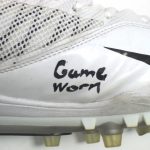 Orleans Darkwa 2017 New York Giants Game Worn & Signed White & Black Nike Cleat - Image 6