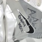 Andrew Adams 2017 New York Giants Game Worn & Signed White & Silver Nike Gloves