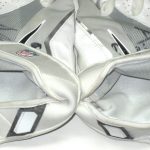 Andrew Adams 2017 New York Giants Game Worn & Signed White & Silver Nike Gloves