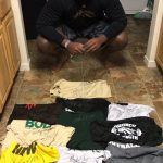 Chukwuma Okorafor with Game Used & Signed Western Michigan Broncos "BEST VS BEST" A4 Shirt