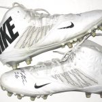 Orleans Darkwa 2017 New York Giants Game Worn & Signed White & Black Nike Cleats - Image 4
