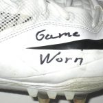 Orleans Darkwa 2017 New York Giants Game Worn & Signed White & Black Nike Cleats - Image 5
