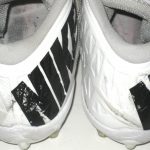 Orleans Darkwa 2017 New York Giants Game Worn & Signed White & Black Nike Cleats