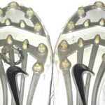 Orleans Darkwa 2017 New York Giants Game Worn & Signed White & Black Nike Cleats - Image 10