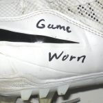 Orleans Darkwa 2017 New York Giants Game Worn & Signed White & Black Nike Cleats - Image 6