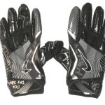 Frank Ginda San Jose State Spartans 2018 NFL Pro Day Worn & Autographed Black & Silver Nike Gloves