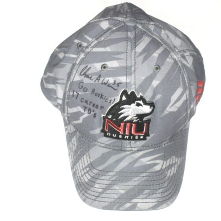 Shane Wimann Pre-Owned & Autographed Official Northern Illinois Huskies Adidas Hat - Worn Around Campus!