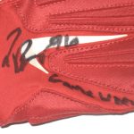 Jay Bromley New York Giants Game Worn & Signed Red & White Nike Superbad Glove