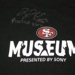 Tony Jerod-Eddie Practice Worn & Signed Black San Francisco 49ers Museum 3XL Shirt
