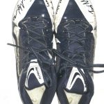 Tommy Myers Connecticut Huskies Game Worn & Signed White & Blue Nike Alpha Pro Cleats