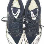 Tommy Myers Connecticut Huskies Game Worn & Signed White & Blue Nike Alpha Pro Cleats - Image 4
