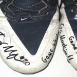 Tommy Myers Connecticut Huskies Game Worn & Signed White & Blue Nike Alpha Pro Cleats