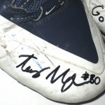 Tommy Myers Connecticut Huskies Game Worn & Signed White & Blue Nike Alpha Pro Cleats