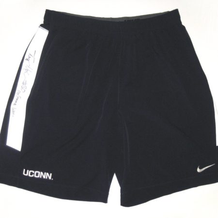 Tommy Myers Pre-Game Worn & Signed Official Connecticut Huskies Nike Speed Vent Performance Shorts