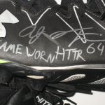 AJ Francis 2017 Washington Redskins Game Worn & Signed Black & White Under Armour Nitro Cleats