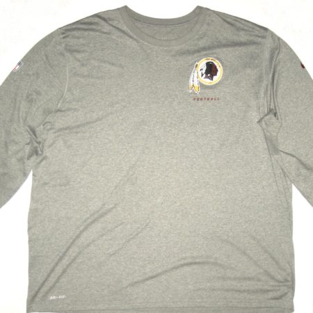 AJ Francis Player Issued & Autographed Official Washington Redskins #69 Long Sleeve Nike Drifit 4XL Shirt