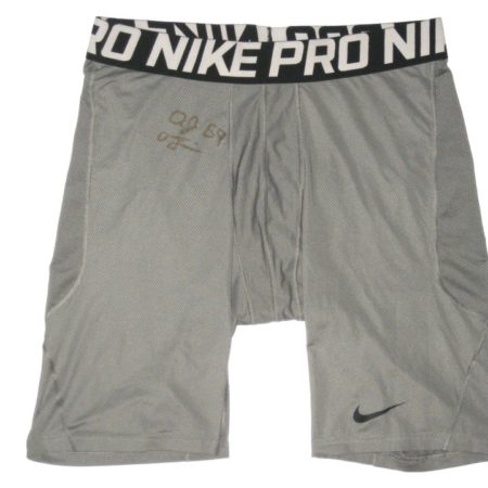 AJ Francis Washington Redskins #69 Practice Worn & Signed Nike Pro Combat 4XL Shorts
