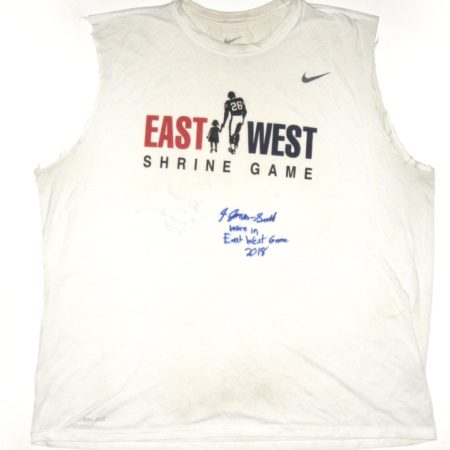 Jaryd Jones-Smith 2018 Pittsburgh Panthers Game Used & Signed East-West Shrine Game Nike Drifit 3XL Shirt