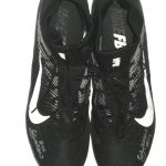 Chase Litton Marshall Thundering Herd Game Worn & Signed Black & White Nike Vapor Cleats - Image 4