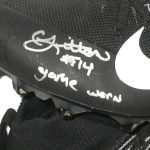 Chase Litton Marshall Thundering Herd Game Worn & Signed Black & White Nike Vapor Cleats