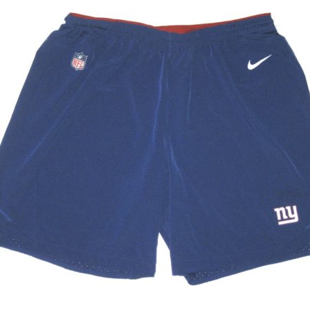 AJ Francis 2018 Practice Worn & Signed Official New York Giants Nike Speed Vent 4XL Shorts