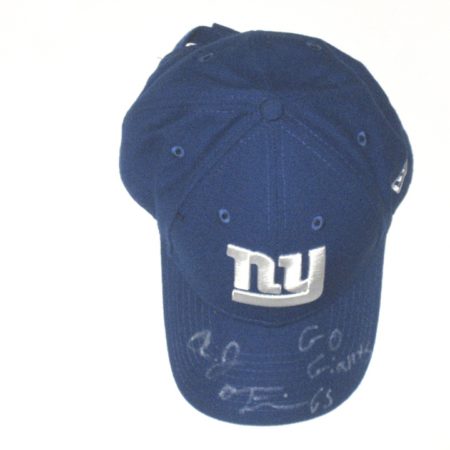 AJ Francis Signed Official New York Giants New Era 9FORTY Cap - Worn in Pregame Workout Vs Cleveland Browns!