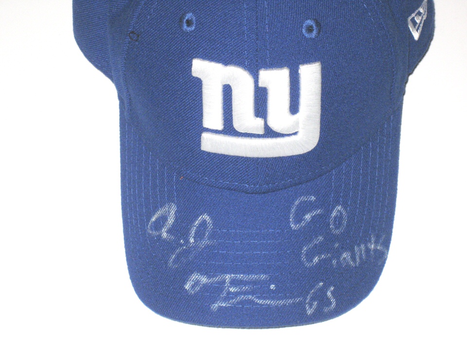 AJ Francis 2018 Signed Official New York Giants New Era 9FORTY Cap - Worn  in Pregame Workout Vs Cleveland Browns! - Big Dawg Possessions
