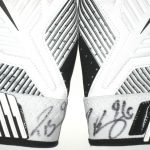 Jay Bromley New York Giants Game Worn & Signed White, Black & Gray Nike Gloves