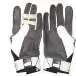 Jay Bromley New York Giants Game Worn & Signed White, Black & Gray Nike Gloves