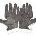 AJ Francis 2018 New York Giants Game Worn & Signed White, Black & Gray Nike Superbad 4.0 3XL Gloves