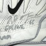AJ Francis 2018 New York Giants Game Worn & Signed White, Black & Gray Nike Superbad 4.0 3XL Gloves