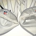 AJ Francis 2018 New York Giants Game Worn & Signed White, Black & Gray Nike Superbad 4.0 3XL Gloves