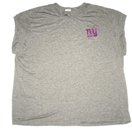 AJ Francis 2018 Training Worn & Signed Official New York Giants #65 Nike Dri-Fit 4XL Sleeveless