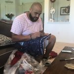 AJ Francis Signing 2018 New York Giants Practice Worn Under Armour Leggings