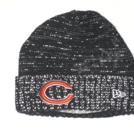 Tanner Gentry 2017 Sideline Worn & Signed Official Chicago Bears #19 New Era Knit Hat