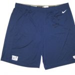 Kerry Wynn 2014 Rookie Practice Worn & Signed Official Blue New York Giants Nike Dri-Fit Shorts