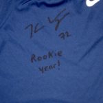 Kerry Wynn 2014 Rookie Practice Worn & Signed Official Blue New York Giants Nike Dri-Fit Shorts