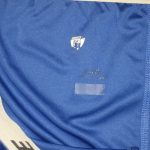 Kerry Wynn 2014 Rookie Practice Worn & Signed Official Blue New York Giants Nike Dri-Fit Shorts