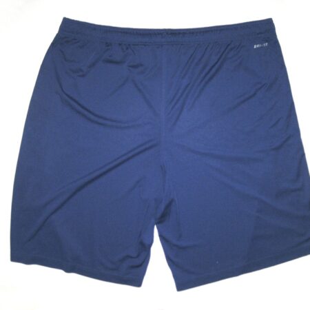 Kerry Wynn 2014 Rookie Practice Worn & Signed Official Blue New York Giants Nike Dri-Fit Shorts - Image 7