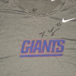 Kerry Wynn 2018 Practice Worn & Signed Official Gray New York Giants Nike Dri-Fit Shirt - Image 2