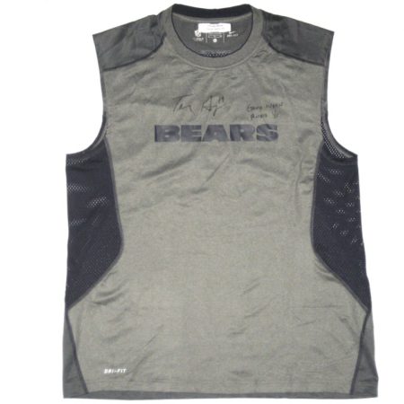 Tanner Gentry 2017 Rookie Year Game Worn & Signed Chicago Bears #19 Nike Dri-Fit XL Sleeveless