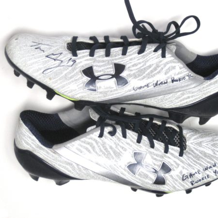 Tanner Gentry Chicago Bears 2017 Rookie Year Game Worn & Signed Under Armour Spotlight Cleats